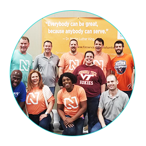 Nicus Employees in Nicus Shirts