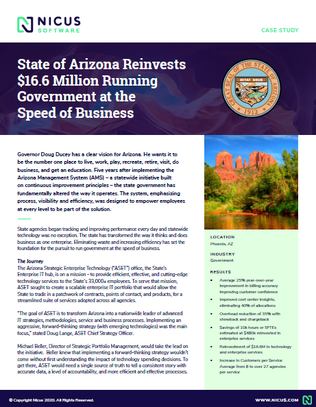 State of Arizona Case Study