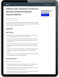 Predicts 2025: Enterprise Architecture Gartner Report