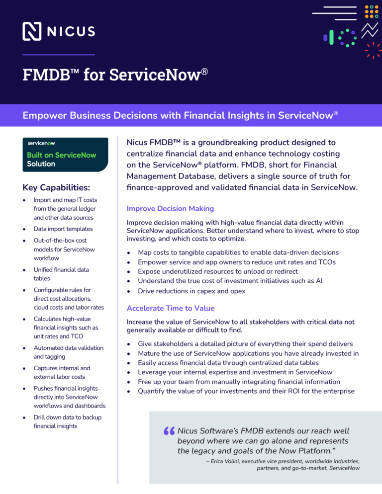 FMDB for ServiceNow